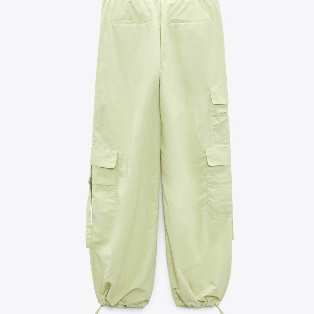Zara Mint Green Cargo Pants